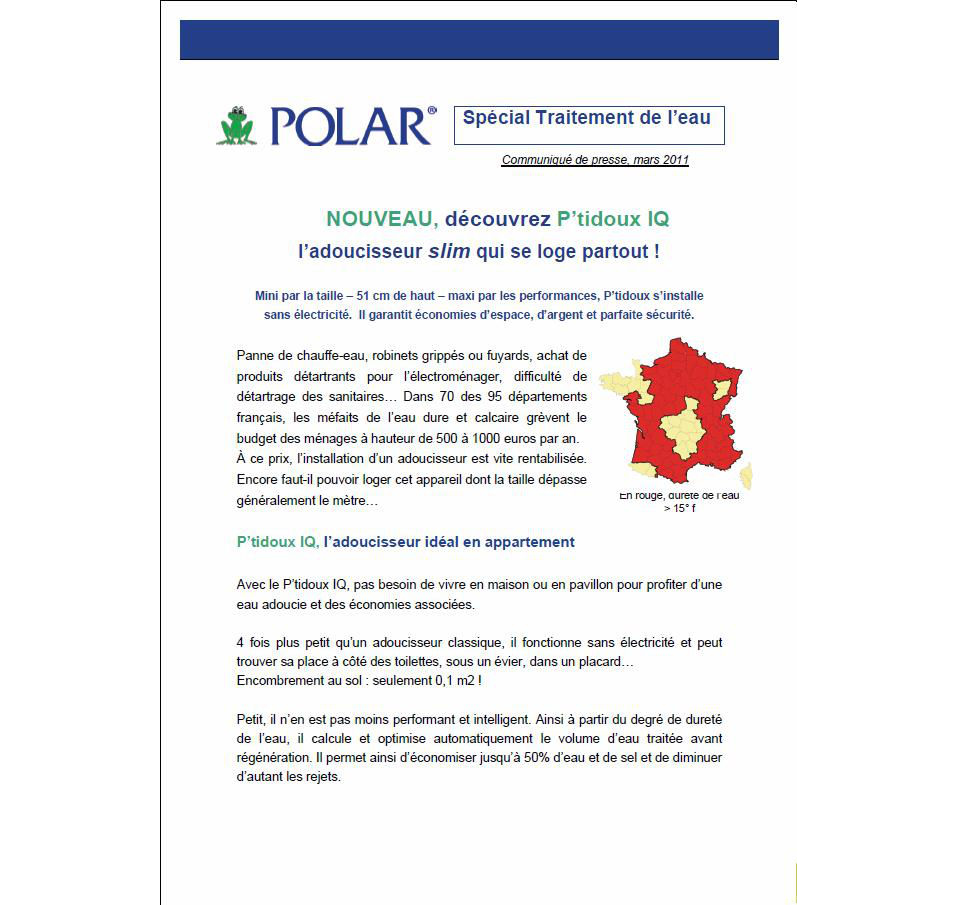 Acceder au documentNOUVEAU, découvrez P\'tidoux IQ l\'adoucisseur slim qui se loge partout !